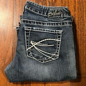 Silver Aiko bootcut, 27 x 35